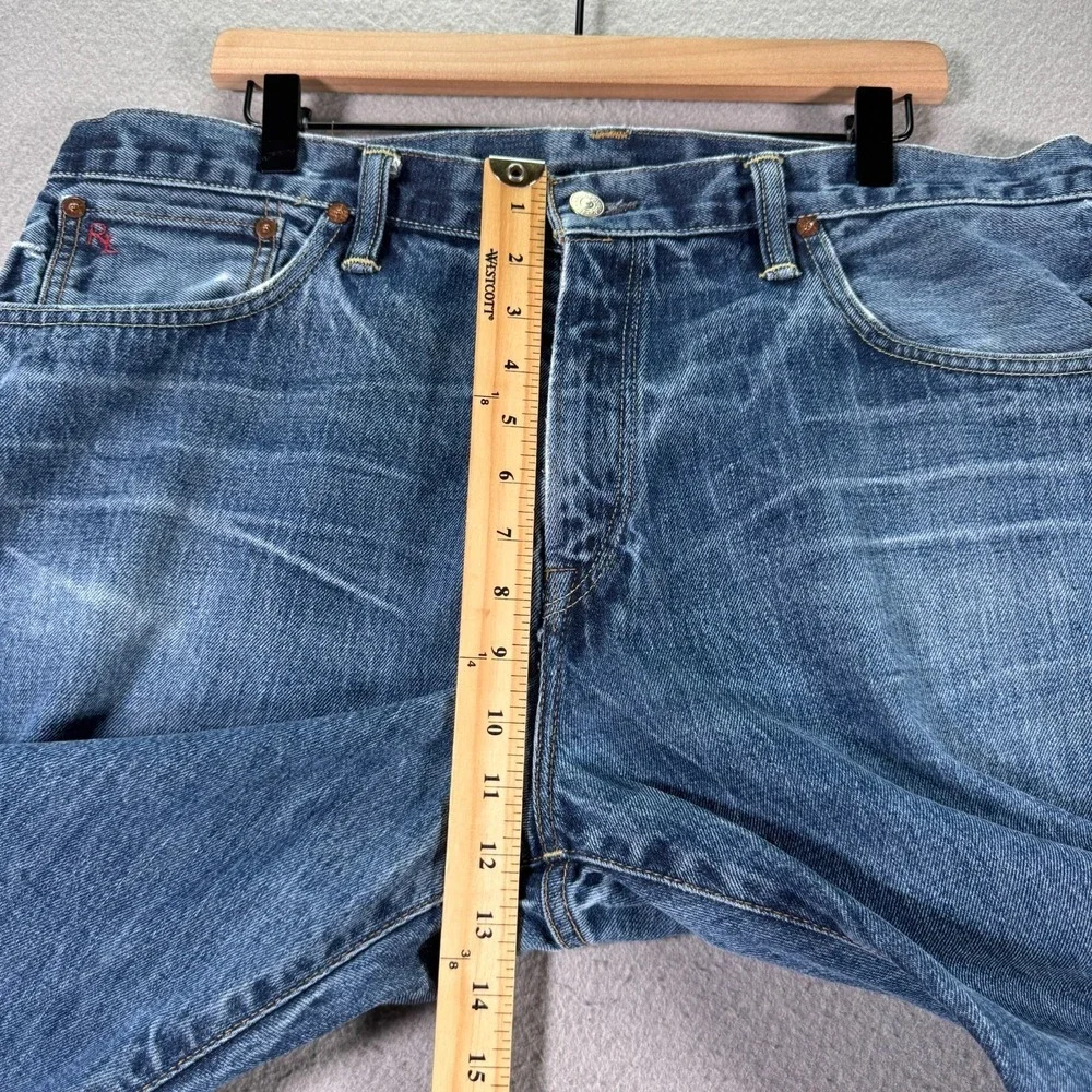 Vintage Polo Ralph Lauren Classic‎ Jeans Mens 38x34 Blue Lightwash Denim Stretch
